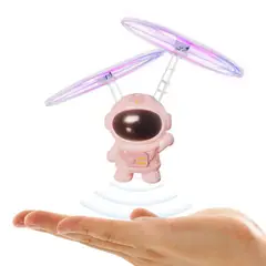 GENERICO - MINI DRONE ASTRONAUTA VOLADOR CON SENSOR ROSADO