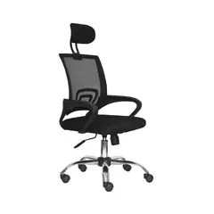 BONNO - Silla De Escritorio Atlantis Negro Con Cabecero