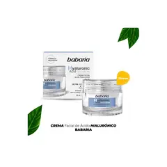 BABARIA - CREMA FACIAL DE ÁCIDO HIALURONICO