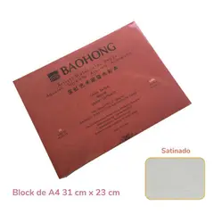 GENERICO - Baohong Papel de acuarela ARTIST Grano Satinado A4 31x23 cm