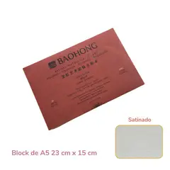 GENERICO - Baohong Papel de acuarela ARTIST Grano Satinado A5 23x15 cm