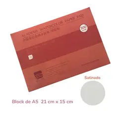 GENERICO - Baohong Papel de acuarela ACADÉMICO Grano Satinado 21x15 cm