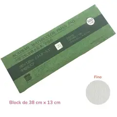 GENERICO - Baohong Papel de acuarela - ACADÉMICO - Grano Fino- 38x13 cm