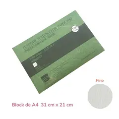 GENERICO - Baohong Papel de acuarela ACADÉMICO Grano Fino- A4 31x21cm