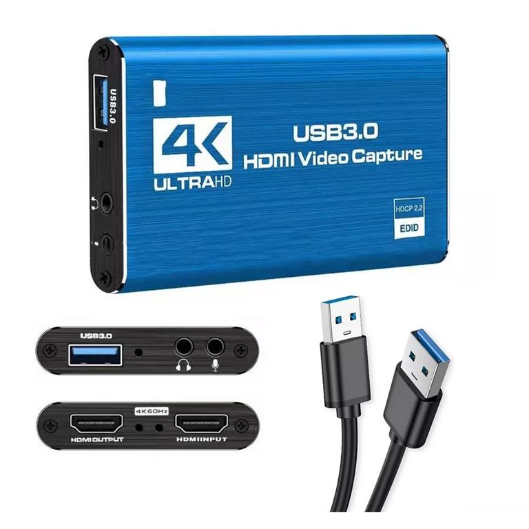 Capturador De Video Hdmi Usb 3.0 4k Windows Mac Linux Micrófono