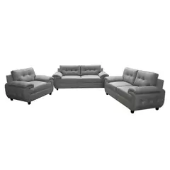 HOME PREMIUM - JUEGO DE SALA BILAL GRIS CLARO