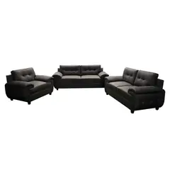 HOME PREMIUM - JUEGO DE SALA BILAL GRIS OSCURO