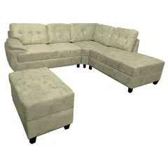 HOME PREMIUM - ESQUINERO BANQUETA ISLA BEIGE