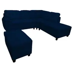 HOME PREMIUM - ESQUINERO BANQUETA ISLA AZUL