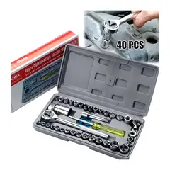 GENERICO - JUEGO HERRAMIENTAS 40 PIEZAS MULTIUSOS SET DADOS