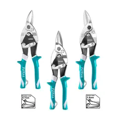TOTAL TOOLS - SET 3 PINZAS CORTE TIPO AVIADOR TOTAL HOJALATERAS THT520106K