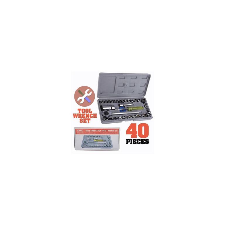 Set Herramientas Silver Juego de Dados 40Piezas