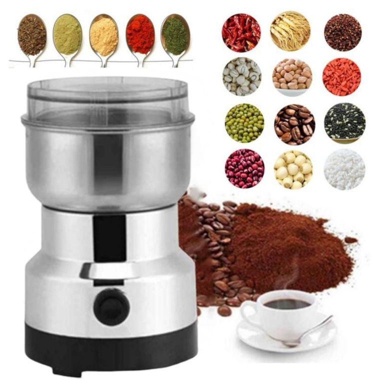 Mini Molinillo de Acero Inoxidable Electrico Silver 150watts 300ml