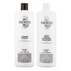 NIOXIN - Nioxin-1 Shampoo + Acondicionador Para Cabello Natural 1000ml