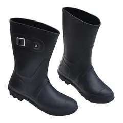GENERICO - BOTAS DE LLUVIA HOUSTON CORTAS NEGRO TALLAS 37 A LA 41
