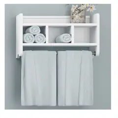 GENERICO - PERCHERO ORGANIZADOR DE BAÑO SALVADOR - LA CASA DEL MUEBLERO - BLANCO