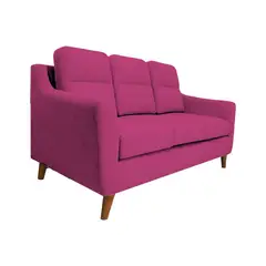 BARAKA HOME - Sofa 3 Cuerpos Florina - Fucsia