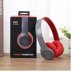 OEM - Audífonos P47 Bluetooth Deportivos para Ipad Tablet Telefono - Rojo