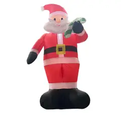 GENERICO - Decoracion Papa Noel Inflable Para Navidad Grande Santa Claus