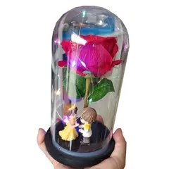 GENERICO - Rosa Eterna la Bella y La Bestia regalo para esa persona especial