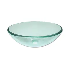GENERICO - OVALIN BOWL REDONDO DE VIDRIO TRANSLUCIDO 42CM