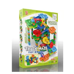 GENERICO - LEGO BLOQUES con PISTA de CANICAS 328 PIEZAS TRACK MAZE