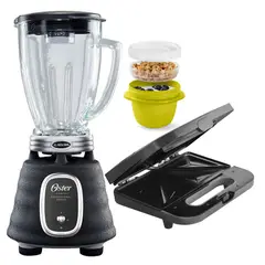 OSTER - Combo Licuadora BLSTBPST Sandwichera CKSTSM2885 Negro