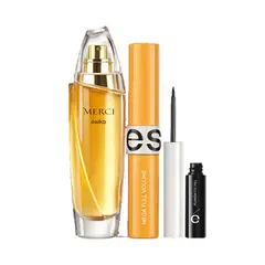 ESIKA - Merci Perfume de Mujer con Delineador Pincel y Mascara