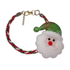 GENERICO - Collar Para Perros Navideño Noel Verde 36 a 41 cm