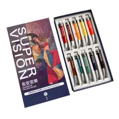 GENERICO - SUPERVISION HIGH GRADE GREY WATERCOLOR Acuarelas en tubo 8ml - Set CHANGAN PALACE MUSIC x10