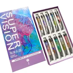 GENERICO - SUPERVISION rock - mica layered Acuarelas en tubo 8ml - Set OCEAN PARADISE x10