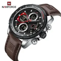 NAVIFORCE - RELOJ PARA HOMBRE MARCA NF9197 CORREA DE CUERO