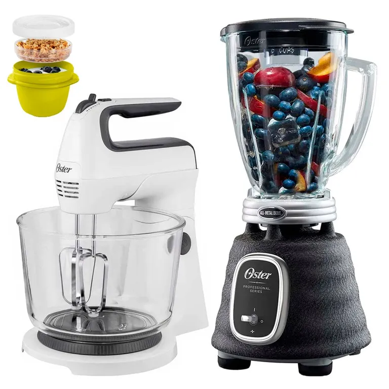 Combo Licuadora Profesional BPST02Batidora de Mano y Pedestal