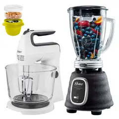 OSTER - Combo Licuadora Profesional BPST02Batidora de Mano y Pedestal