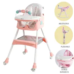 EBABY - Silla de Comer Dali con Respaldar y arco de Juego PLRS