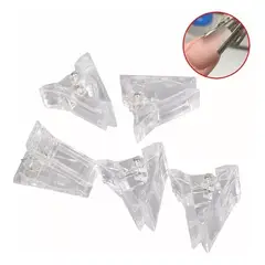 42AROZINA - Clips Para Uñas 10 Diy Nail Art Accesorios Transparentes