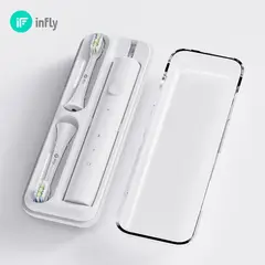 INFLY - - Set de cepillo dental eléctrico + Estuche + 2 Repuestos