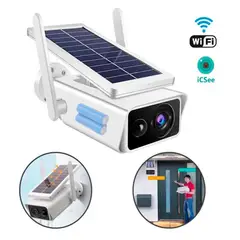 GENERICO - Camara Seguridad Solar Para Exteriores Wifi Sensor Alarma 1080p Visión Nocturna