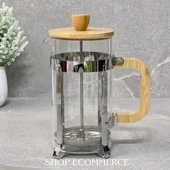 GENERICO - Cafetera prensa bambú 800 ml