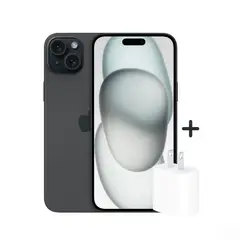 APPLE - Iphone 15 128GB (CHIP FISICO) + Dado 20W - NEGRO.