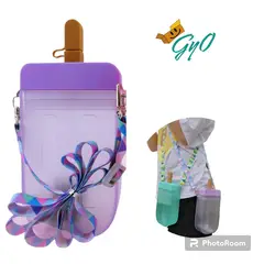 GENERICO - Tomatodo en forma de Helado Lila con Stikers 2D y 3D