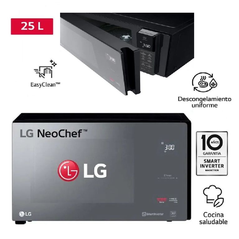 Horno Microondas Espejado Neochef 25 Litros MS2596DIR
