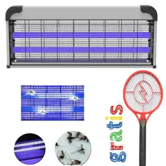 OEM - Panel Matamosquito Insectocutor UV Zancudos Polilla 10W Gratis Raqueta