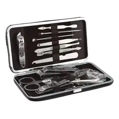 GENERICO - Set Manicure y Pedicure 14 piezas Acero