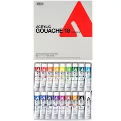GENERICO - HOLBEIN Acryla Gouache set 20 ml 18 colores