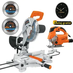 TRUPER - Combo Sierra Ingleteadora 1900W 2 discos, sierra caladora