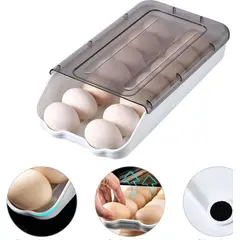GENERICO - Porta Huevos de 1 Nivel Apilable Capacidad 14 Huevos Blanco