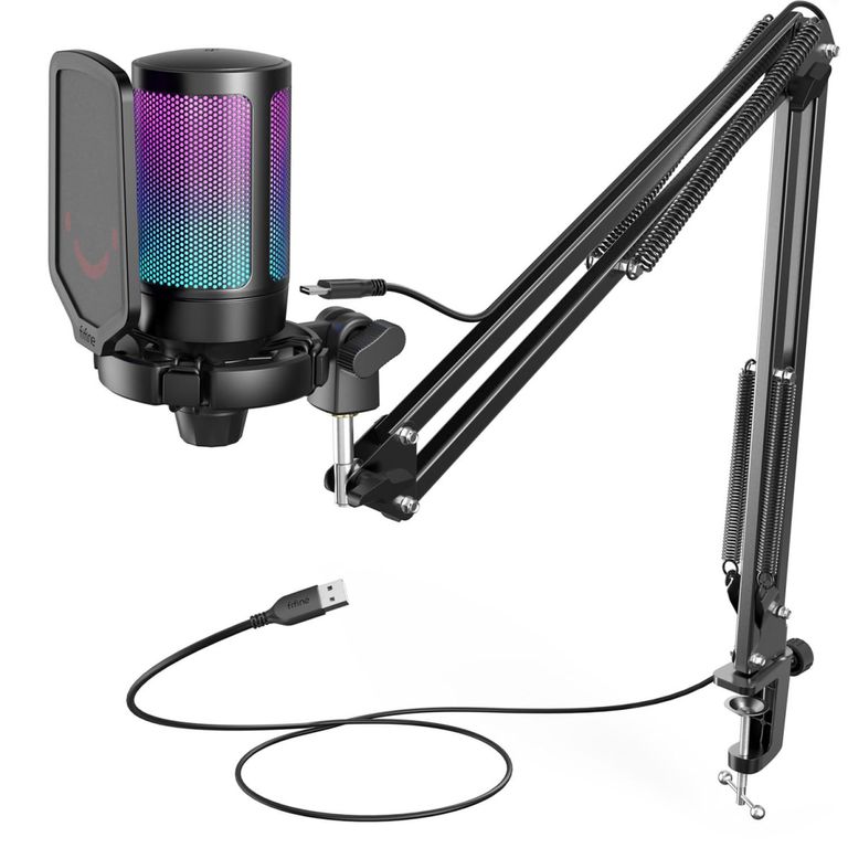 MICROFONO A6T BLACK CON SOPORTE DE BRAZO