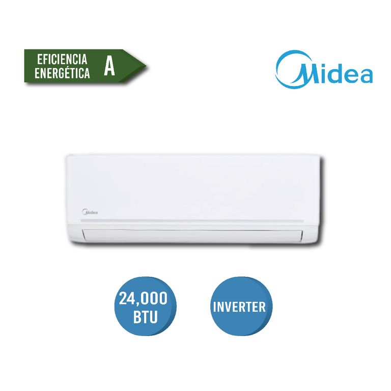 AIRE ACONDICIONADO INVERTER 24000 BTU DE CON 3 AÑOS DE GARANTIA