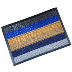 GENERICO - Tapete de bienvenida para hogar limpiapies rectangular
